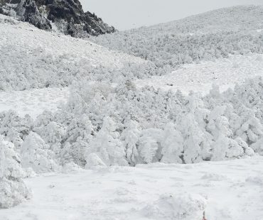 한라산 백록담 설경