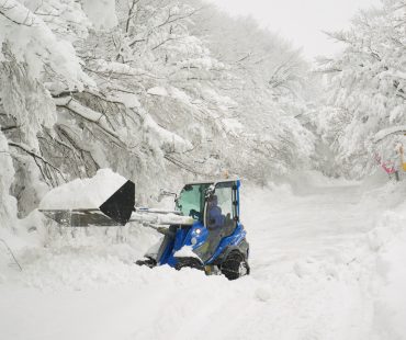 눈오는 날 한라산